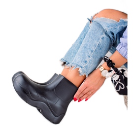 TRENDI Galoches sur la plateforme de la mode le noir TRENDI Galoches sur la plateforme de la mode le noir