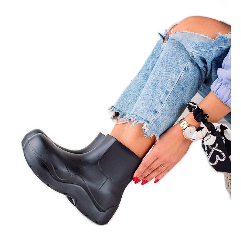 TRENDI Galoches sur la plateforme de la mode le noir TRENDI Galoches sur la plateforme de la mode le noir