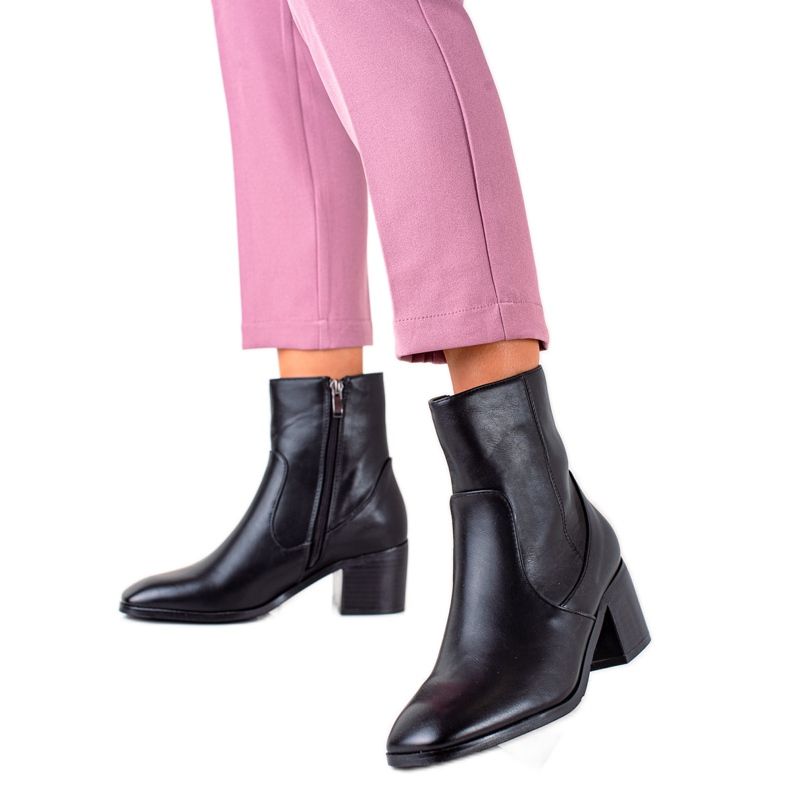 Renda Bottines coudées à talons hauts le noir