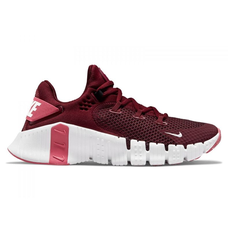 Chaussures d'entraînement Nike Free Metcon 4 W CZ0596-669 rouge multicolore