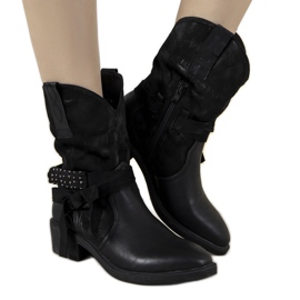 Bottes de cowboy Honoré noires le noir