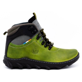 Olivier Bottes d'hiver en cuir pour hommes 150GT vert Olivier Bottes d'hiver en cuir pour hommes 150GT vert