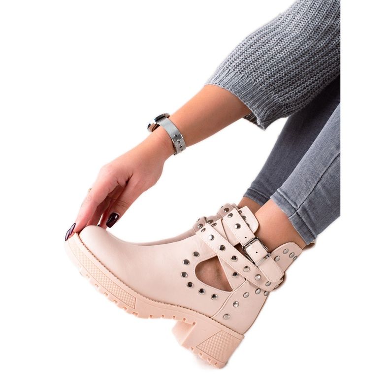 Bestelle Travailleurs à la mode avec des strass beige