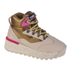 Tommy Hilfiger Jeans Hybrid Flatform Boot W EN0EN01589-ACE beige