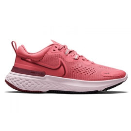 Chaussure de course Nike React Miler 2 W CW7136-600 rouge multicolore