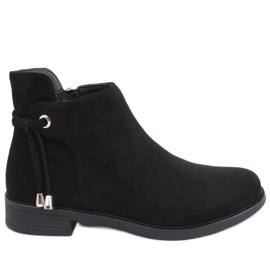 BM Bottines plates femme noires MR-10 Noir le noir