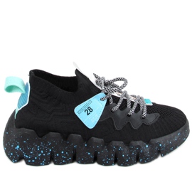Chaussures de sport à semelle haute NB387 Allblack noires