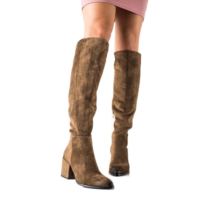 Bottes en daim Sylowe VINCEZA brun