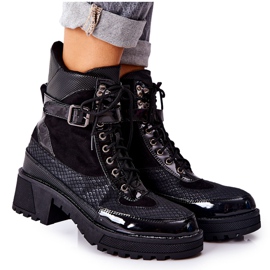 PG1 Bottes de travail Devera noires avec boucle