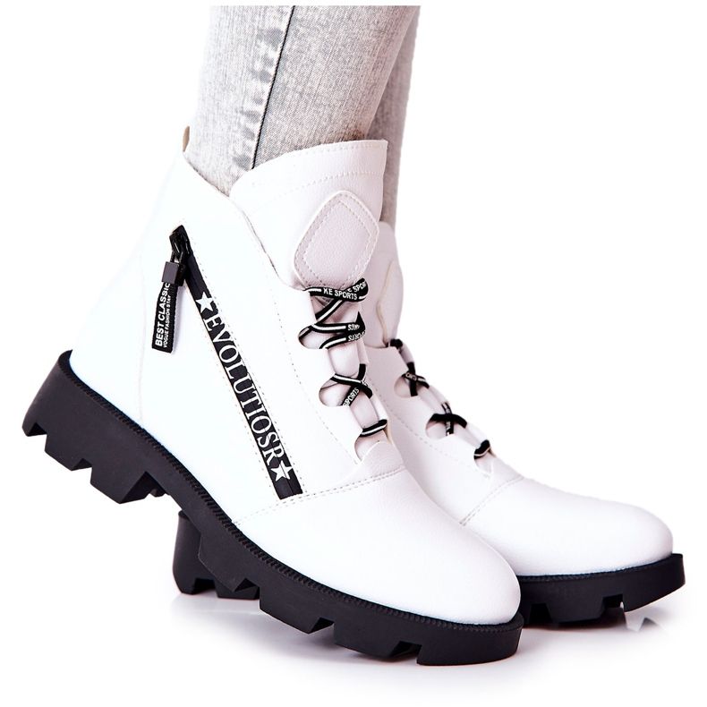 Bottes Chauffées Avec Fourrure Sergio Leone Blanc TR740 blanche