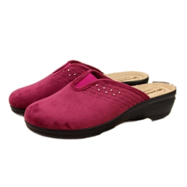 Maison chaussons sur compensé Inblu W ARC3 prune rouge multicolore