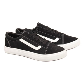 Baskets basses Atletico MATC263B noir et blanc le noir