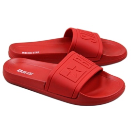 Chaussons de plage en caoutchouc Big Star M DD174689 rouge