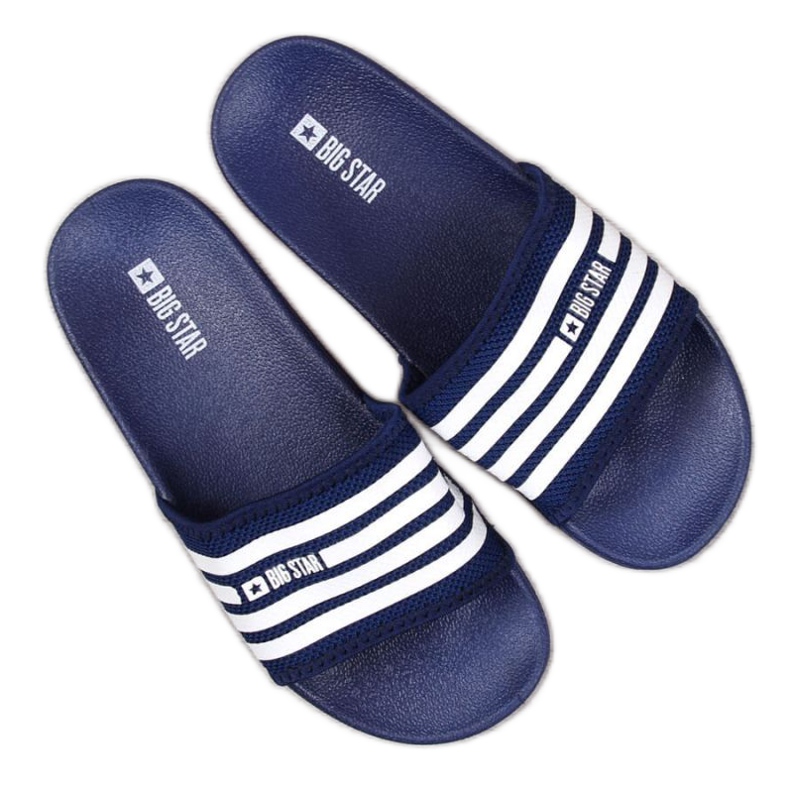 Chaussons de plage bleu marine Big Star W FF274A356 Chaussons de plage bleu marine Big Star W FF274A356