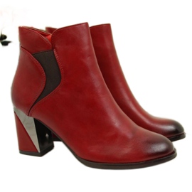 Boots sur poteau déco, isolées Jezzi W JEZ251A bordeaux noir rouge