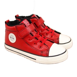 Baskets Big Star Jr GG374034 rouge isolé brun