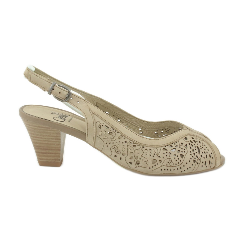 Caprice Sandales En Cuir Ajouré 29606 beige