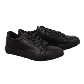 Baskets basses en cuir écologique Big Star M II174029 noires