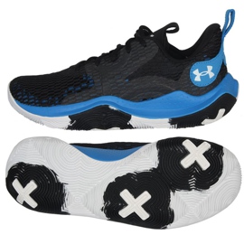 Chaussure de basket Under Armour Spawn 3 M 3023 738 003 le noir le noir