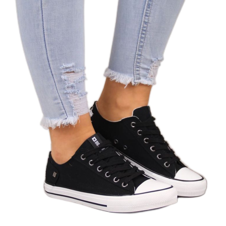 Baskets basses Big Star W DD274338 noir blanche le noir