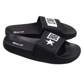 Pantoufles de plage en caoutchouc Big Star W DD274A266 noir le noir