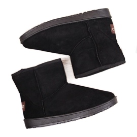 BM NEWS W EVE186A bottes de neige en daim noir le noir