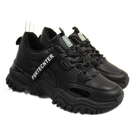 Sneakers sur semelle épaisse News W EVE258A noir le noir