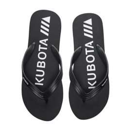 Pantoufles de piscine Kubota M KUB10 noir blanche le noir