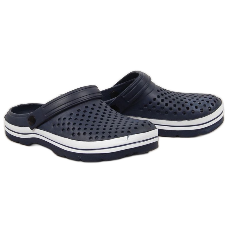NEWS W EVE300B Chaussons mousse ajourée bleu marine