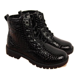 Bottes Big Star Jr II374044 noires blanc