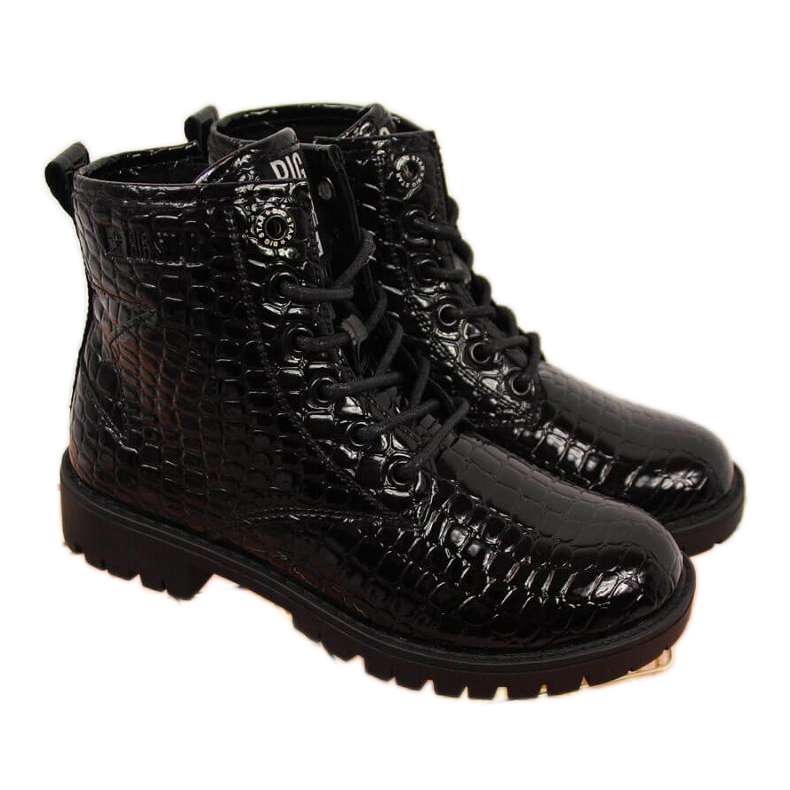 Bottes Big Star Jr II374044 noires blanche le noir