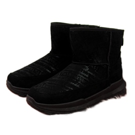 Bottes de neige en daim News W EVE311A noir le noir