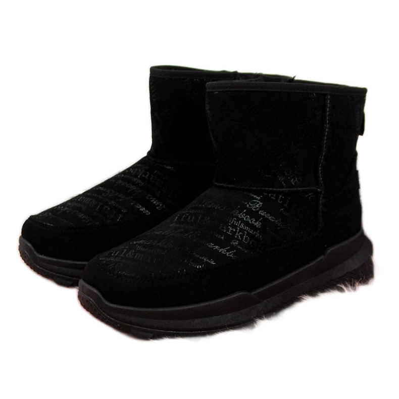 Bottes de neige en daim News W EVE311A noir le noir