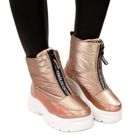Bottes de neige sur la plateforme Holo Vinceza W JAN46C dorées