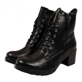 Bottes sur le poteau Potocki W WOL19A noir le noir