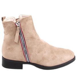 Bottines Isabel Kaki en daim beige Bottines Isabel Kaki en daim beige