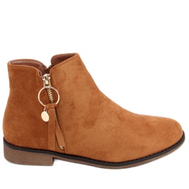 Bottines Chelsea femme Viki Camel brun