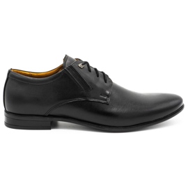 Chaussures en cuir mâle noires Chaussures en cuir mâle noires