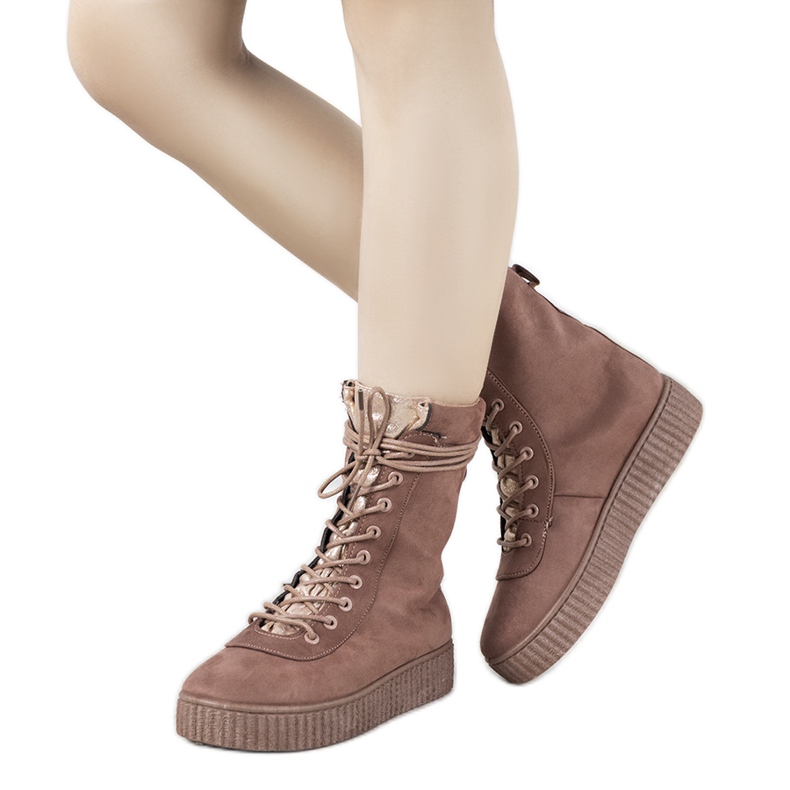 Baskets d'hiver Soliz roses