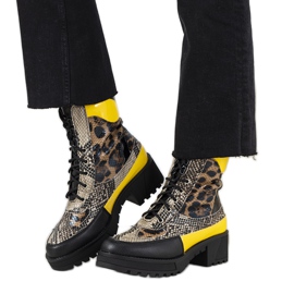 Trappeurs noirs au motif animalier de Felis