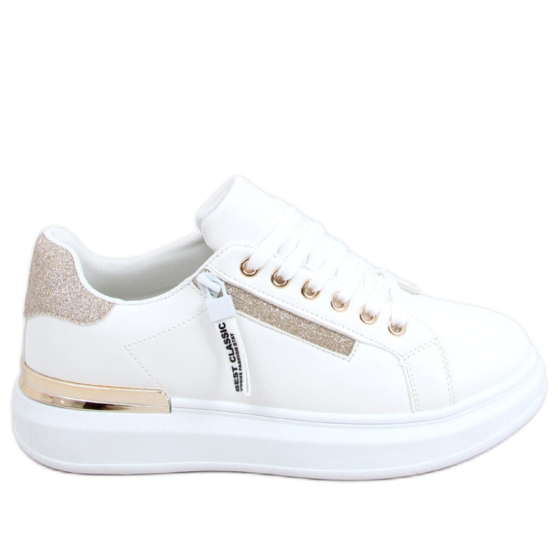 Baskets femme Idda Gold blanche Baskets femme Idda Gold blanche
