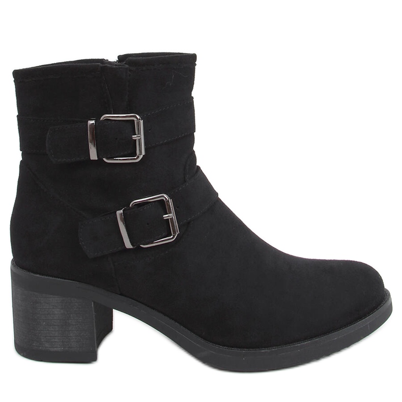 Bottines à talons larges Teoo Noir le noir