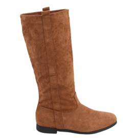 Bottes plates Flatty Camel brun