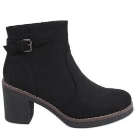 Boots sur talon caoutchouc Retta Noir
