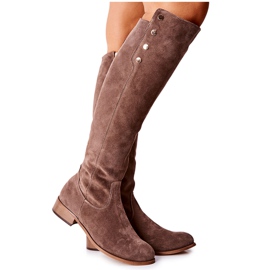 Lewski Shoes Bottes en cuir suédé Earth Velour 2840 beige Lewski Shoes Bottes en cuir suédé Earth Velour 2840 beige