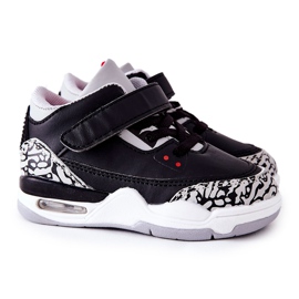 Chaussures de sport pour enfants en lin noir et blanc