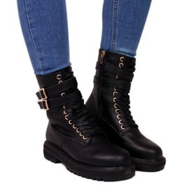 Bottes noires à boucles Goe W II2N4023 le noir Bottes noires à boucles Goe W II2N4023 le noir