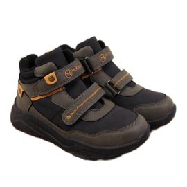 Bottines isolées Velcro McKeylor Jr JAN59B kaki blanche vert Bottines isolées Velcro McKeylor Jr JAN59B kaki blanche vert