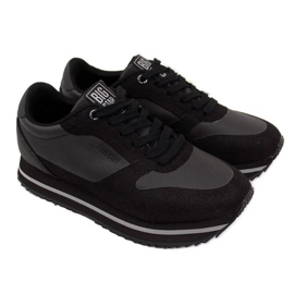 Chaussures de sport noires sur la plateforme Big Star W II274217