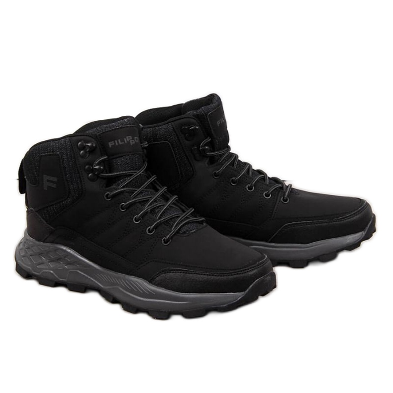 Bottes de randonnée noires Filippo M PAW295A le noir